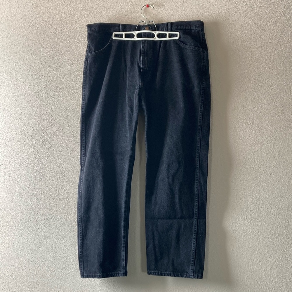 Like new Mens Faded Black Rustler Jeans 40 x 30